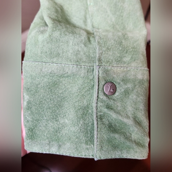 Live A Little Suede Leather Lined Jacket. Y2K - Picture 5 of 8